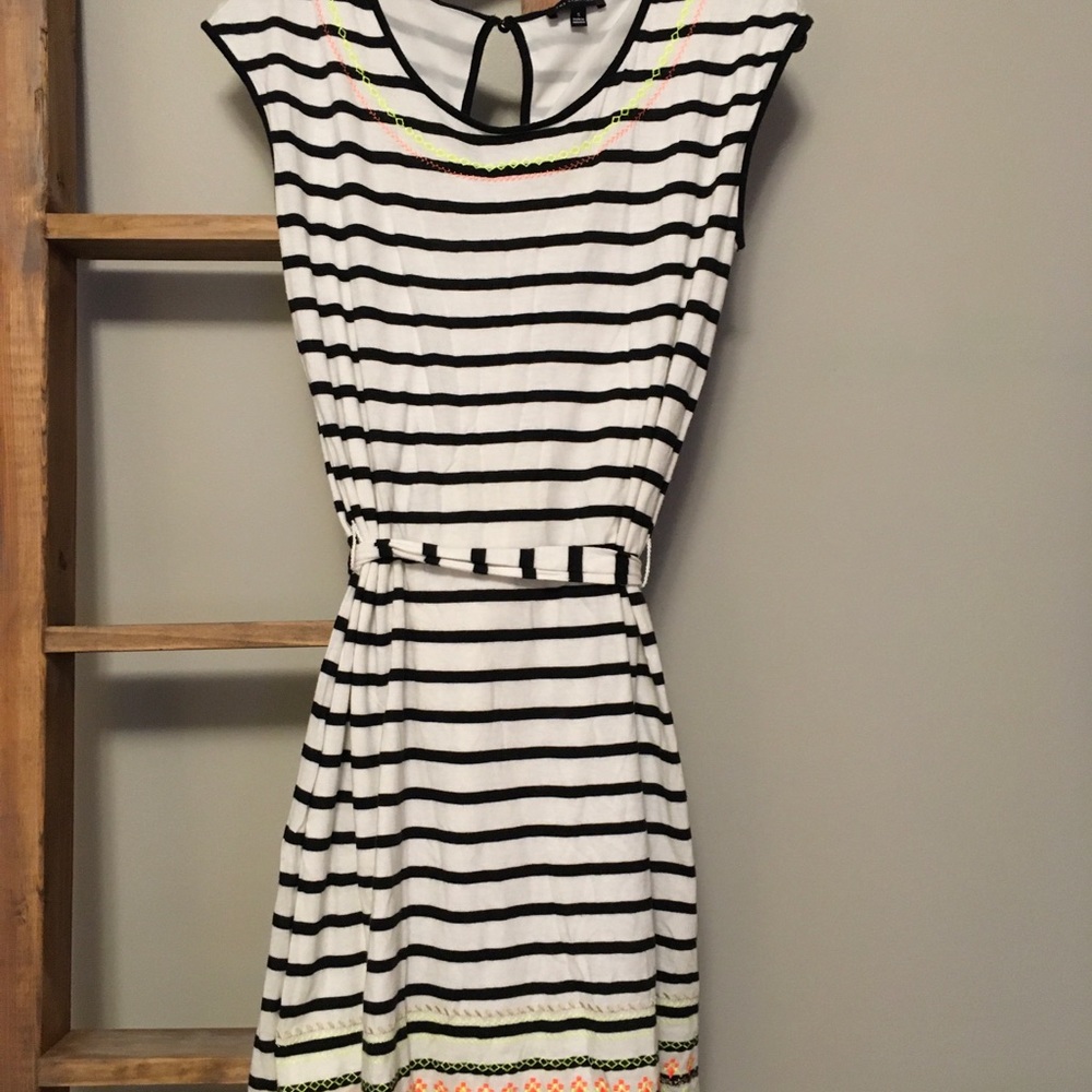 White and black The Limited dress